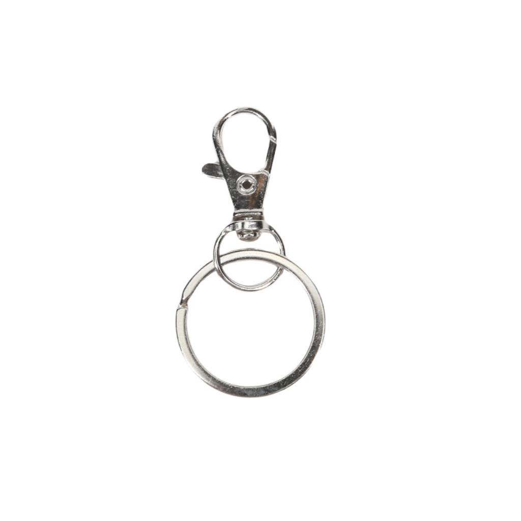 25Pcs Swivel Clasps Set Lanyard Snap Hooks with Key Chain Rings Keychain Clip Hooks for DIY Jewelry Necklace Bracelet Making Handcrafts Supplies