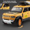 1:24 Scale Defender Range Rover Car Model Toy Metal Die-cast Sound Light Shock Absorption Off-road Vehicle Models for Kids Gift