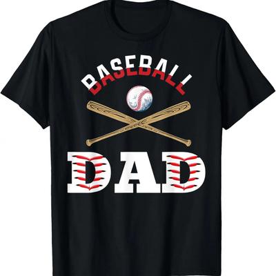 Mens Baseball Dad For Baseball And Softball Lovers T-Shirt