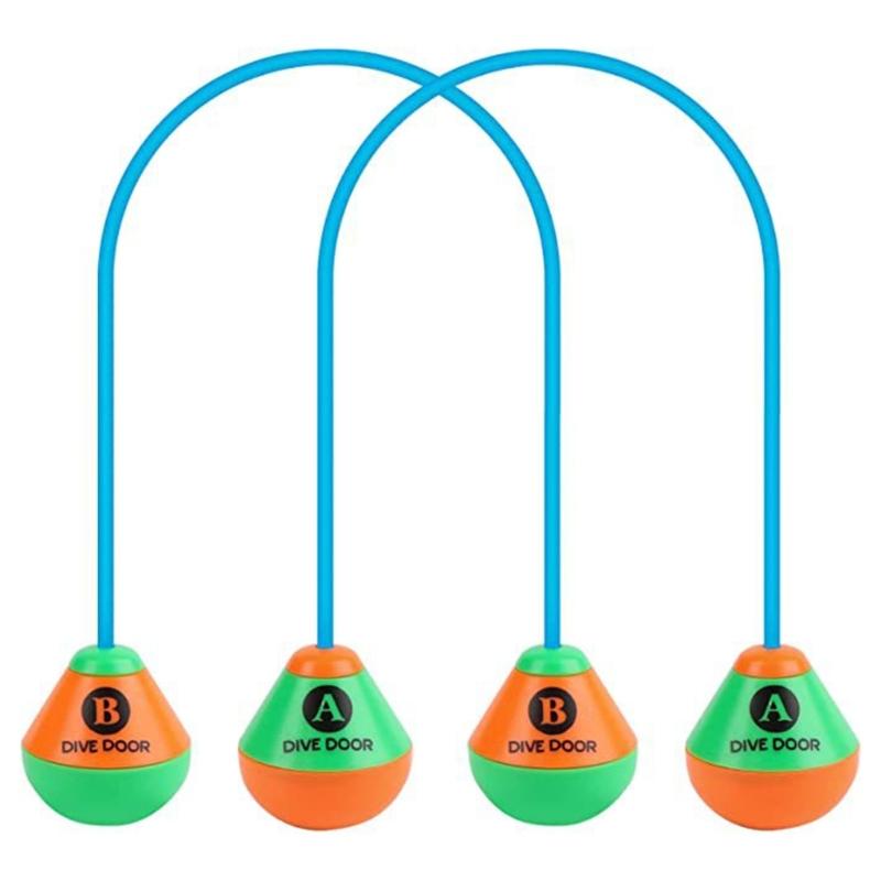 

2 Pcs Reusable Through Door Diving Ring Funny Swimming Game Aids Dive Door Underwater Toy Diving Swim Toy Dive Door 1.5 m