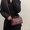 Single Shoulder Bag Genuine Leather Women's High-end Fashionable Clutch Simple Texture All-matching Commuting Underarm Cross-body