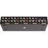 DTECH Powered 8 Way 3 RCA Splitter Box 1 in 8 Out Composite Video Audio Distribution Duplicator with Power Adapter Compatible with TV Projector