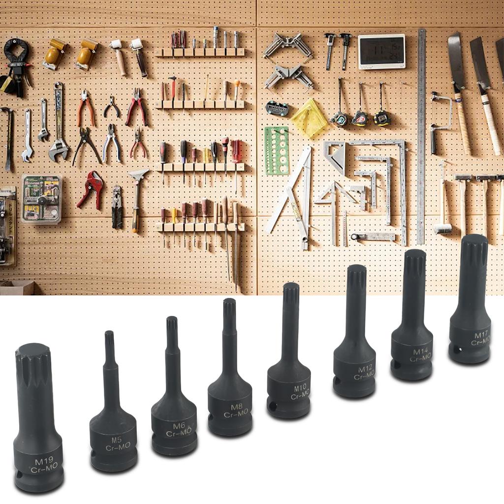 M8 M10 M5 Wrench Socket As Picture Excellent Strong 8pcs Automotive Specialy Tools.plastic Portable Storage Box