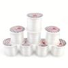 Non-elastic One Pack of 0.2-0.8mm Beaded Transparent Fishing Line Ultra-fine Crystal Thread Braided Handmade Beaded Winding Braided Ring Fish
