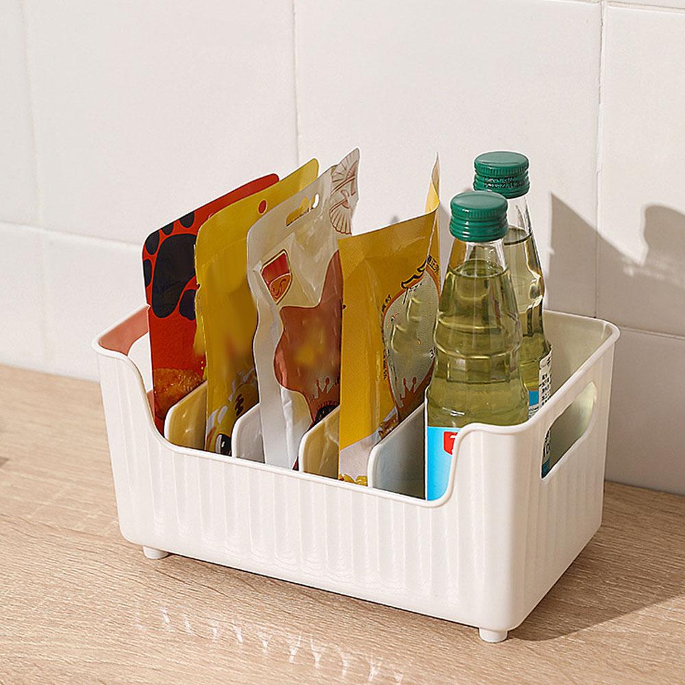 Rack de Temperos de Grande Capacidade Caixa Transparente Dividida para Armazenamento de Cosméticos e Alimentos Prateleira de Temperos para Bancada Organizador de Armário de Despensa de Cozinha