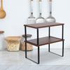 Versatile Wood Shelf for Kitchen Cabinet Desktop Countertop Spice Organizer Multifunctional Space Saving Clutter Free Design