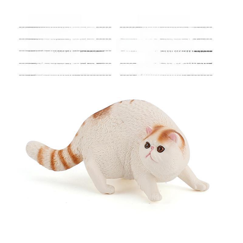 Set Jucării Pisoi Alb-Negru pentru Copii - Ornamente Model Pisică Rurală Chineză