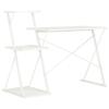 Bureau - VIDAXL - 20287 - Blanc - 116x50x93 cm - Avec étagère - Design contemporain