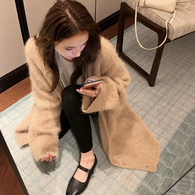 Studiolee Imported Mixed Sheepskin Minimalist One-word Buckle with Soft Bottom Flat Bottom Mary Jane Single Shoes Women