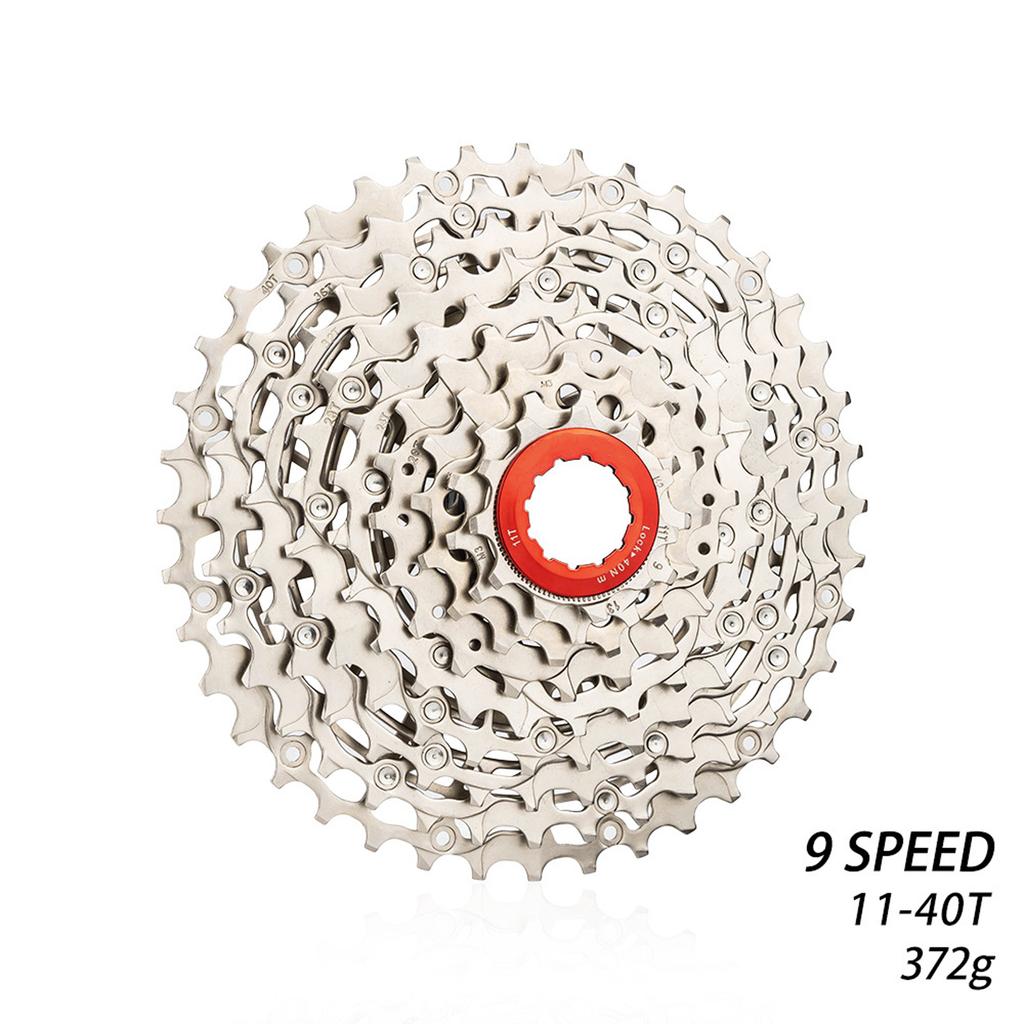 Bicycles 9 Speed Cassette 11-40T Light Weight Road Bicycles Cassette Flywheel for Road Road Bike Accessories Enduring