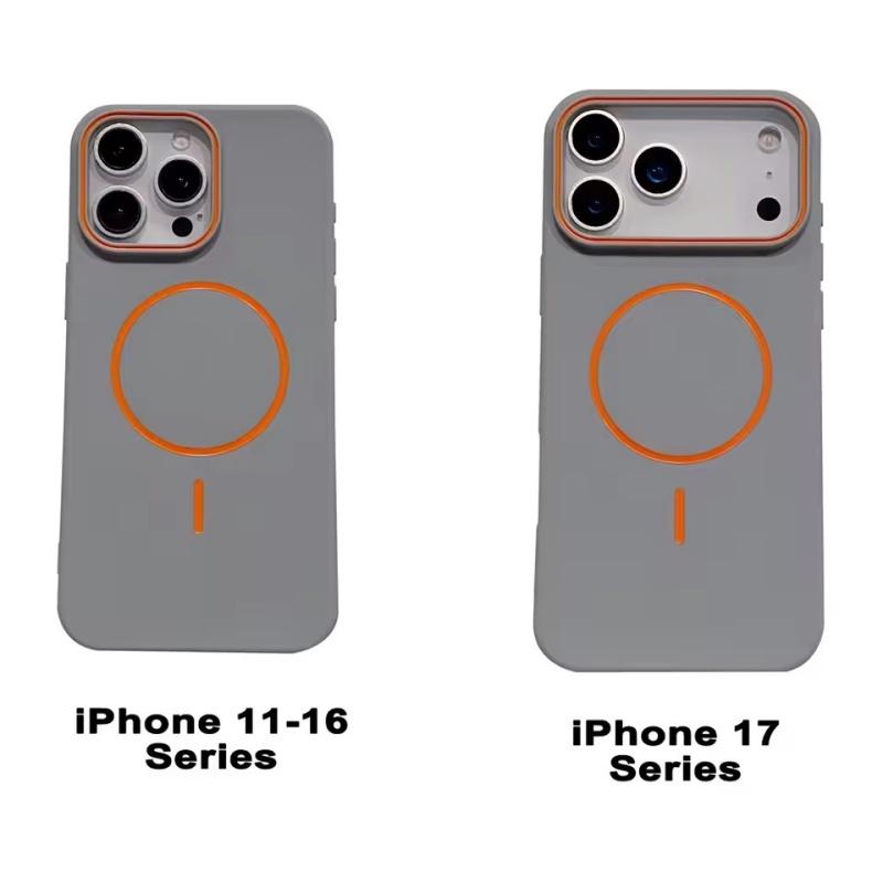 Husa Simplă Ultra-subțire Pentru Telefon Magnetic Pentru iPhone 11 12 13 14 15 16 17 Pro Max 17 Air Încărcare Wireless Husă Moale Mată Pentru Telefon