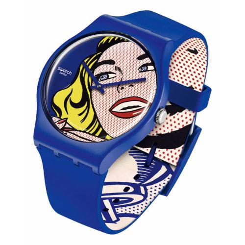 Swatch Girl by Roy Lichtenstein, The Watch New Gent SUOZ352