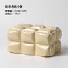 Nordic Abstract Pleated Ceramic Tissue Box Rectangular Tissue Container Household Extractable Napkin Box Paper Shelf Home Decor