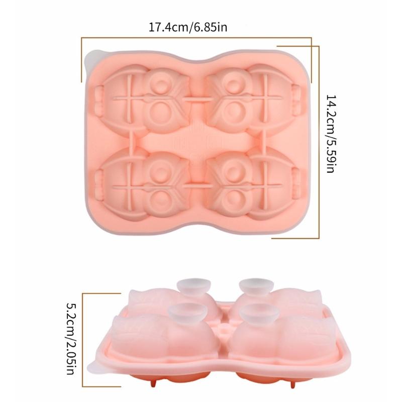 3D Eiswürfelformen, Große Eiswürfelschale Macht Niedliche Form Eis Sicheres Silikon Große Eiswürfel Machen Cocktails Saft Gefrierformen