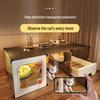 Compact Indoor Cat Villa: Integrated Bed, Toilet, and Play Area - Space-Saving Design for Apartment Living