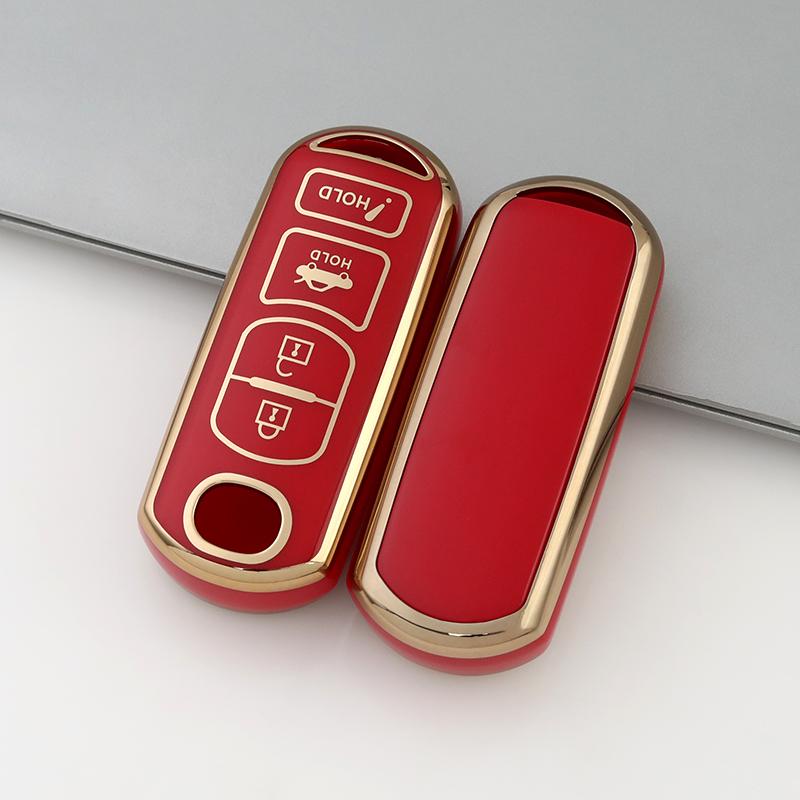 TPU 4 Buttons Car Key Case Cover for Mazda 2 3 6 Atenza Axela Demio CX-5 CX5 CX-3 CX7 CX-9 CX30 Keys Protector Accessories