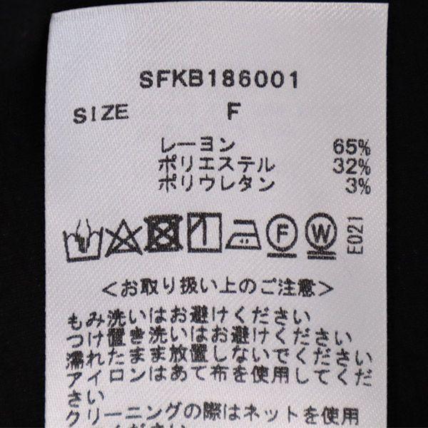 SNIDEL Long sleeve one piece F black Ruffled hem Women Used