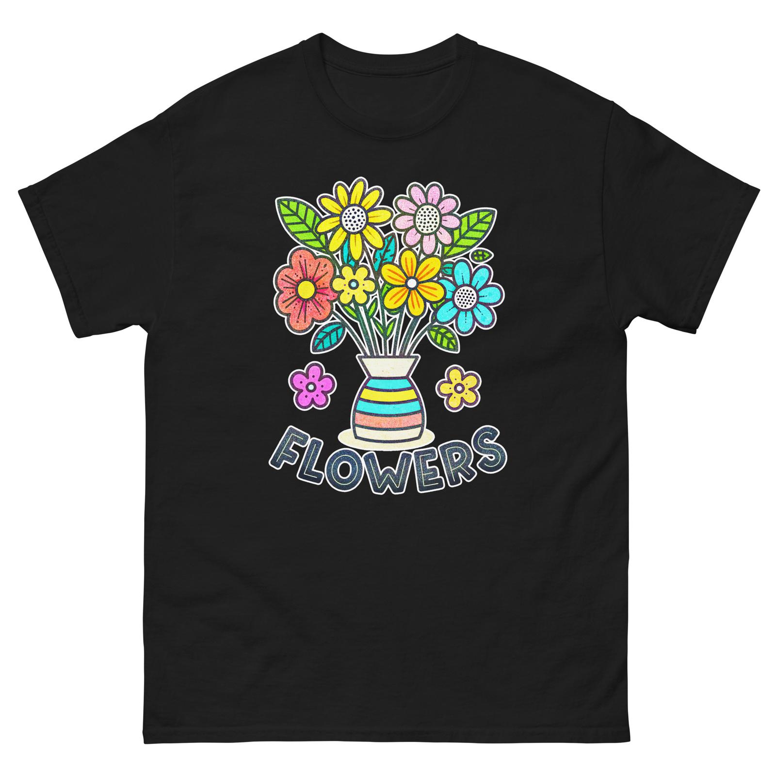 Flowers Party Supplies Items Birthday Event T-Shirt XL