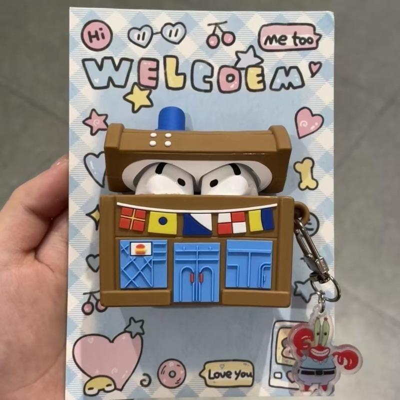 Husă creativă cu model de desene animate pentru căști wireless Bluetooth Apple - Husă din silicon pentru căști Bluetooth AirPods Pro 2 generația a 3-a/a 4-a