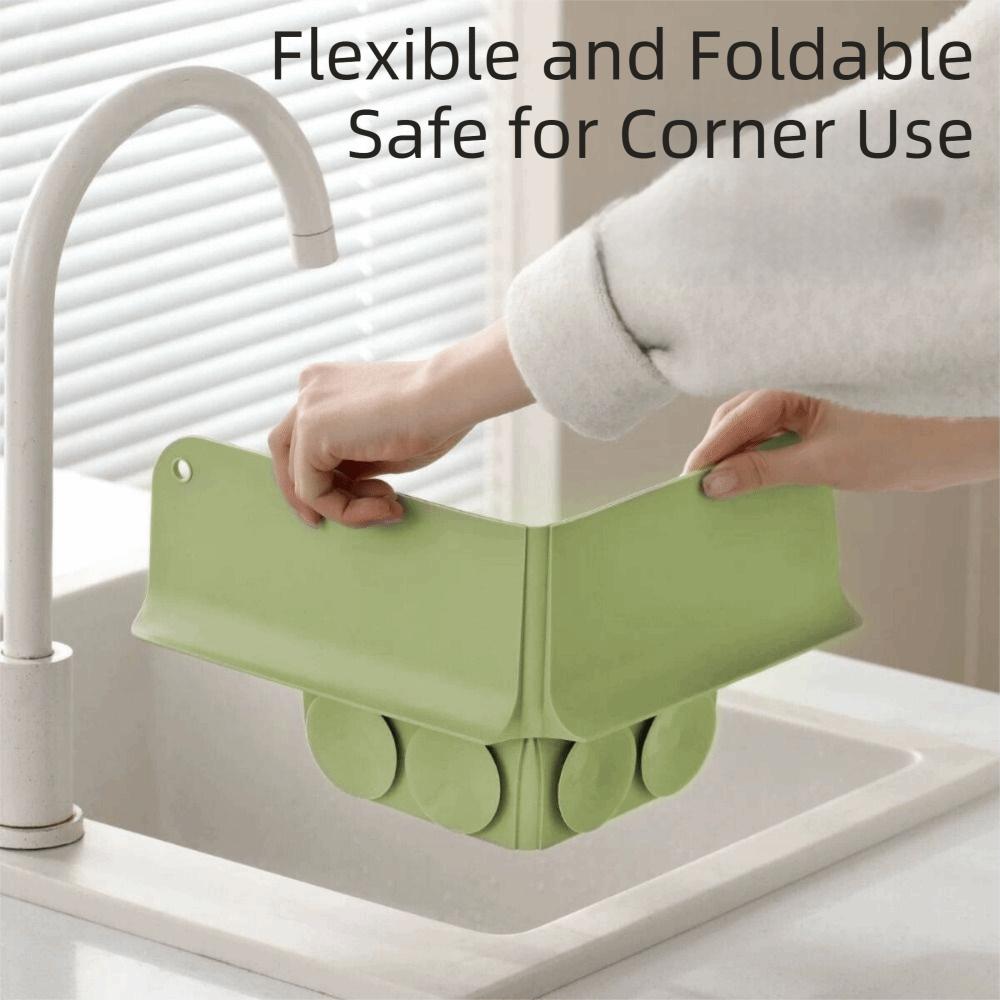 Foldable Silicone Sink Splash Guard Waterproof Folding Water Blocking Household Use