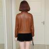 New Leather Jacket, Genuine Leather Jacket, Women's Short Sheepskin Motorcycle Jacket, Korean Style Slim Fit Versatile Jacket