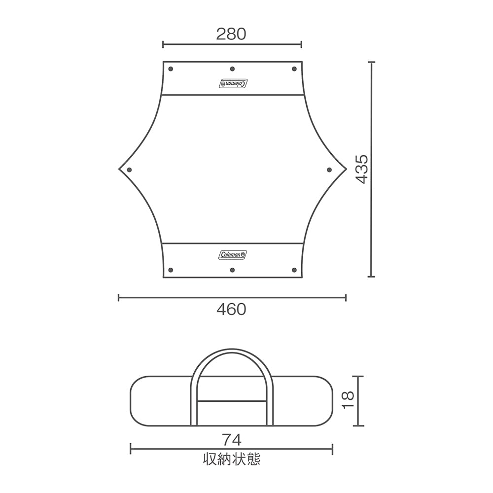 Coleman XP Hexa TarpMDX Greige
