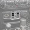 For 18- Jeep Wrangler JL ABS Carbon Car Window Lift Switch Button Cover Trim