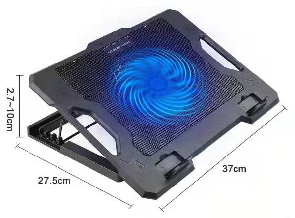 New China Manufacturer Notebook Cooler Laptop Cooling Pad Height Adjustable Notebook Cooler