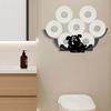 Decorative Wall Mounted Tissue Holder with Large Capacity for Kitchen, Bathroom and Living Room