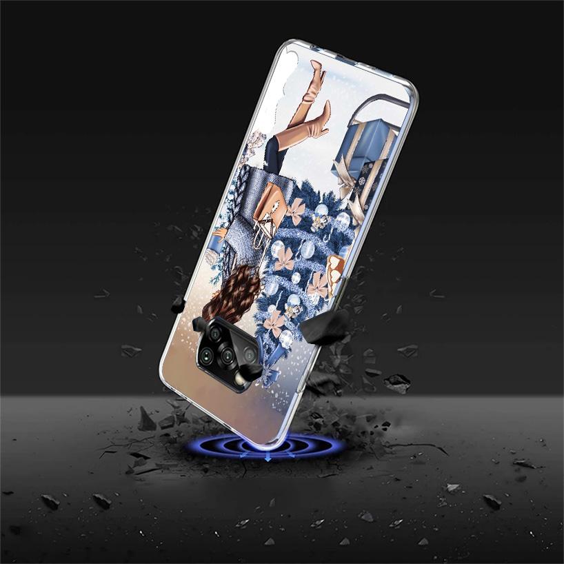 Christmas Girls Tree Gift Phone Case For Xiaomi Poco X7 X6 X5 Pro F7 Ultra Redmi 15C 15 13C 13 12C 12 10 10A 10C 9 9A 9C 9T Cove