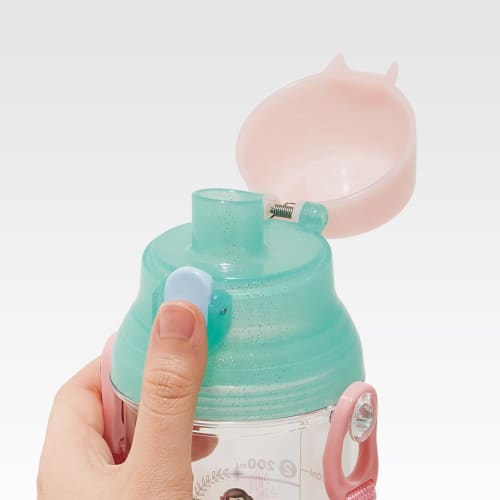 Skater Children's Clear Plastic Water Bottle 480ml Disney Princess with Scale to Manage Hydration PSB5TRC-A