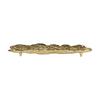 Aluminum Decorative Tray with Feet Gilded FinishShaped Textured for Dining Table