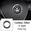 BSN1 Emblems Car Steering Wheel Emblem Sticker Interior Accessories For Volkswagen GTI Polo Golf Passat Scirocco Beetle Tiguan Magota