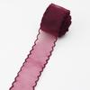 40mm Wave Silk Organza ribbon Bow material for hair ornament gift wrapping decoration lace ribbons