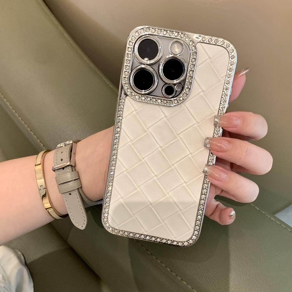 

Luxury Glitter Diamond Pattern Phone Case For iPhone 16 15 14 Plus 13 12 11 Pro Max Fashion Shockproof Protective Back Cover iPhone 15 Pro