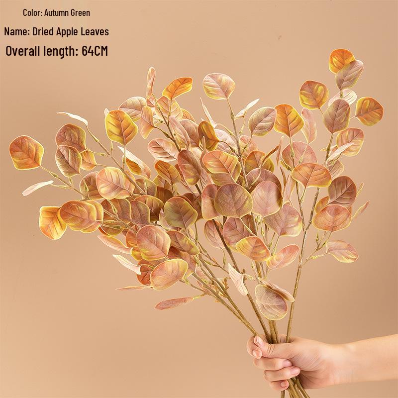Artificial Dried Apple Leaves for Home and Wedding Decor - MW56668
