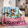 1 Stück Powerpuff Girls Flanell-Kuscheldecke Leicht Weich Warm Ganzjahresdecke für Sofa, Bett, Reisen,L1028071