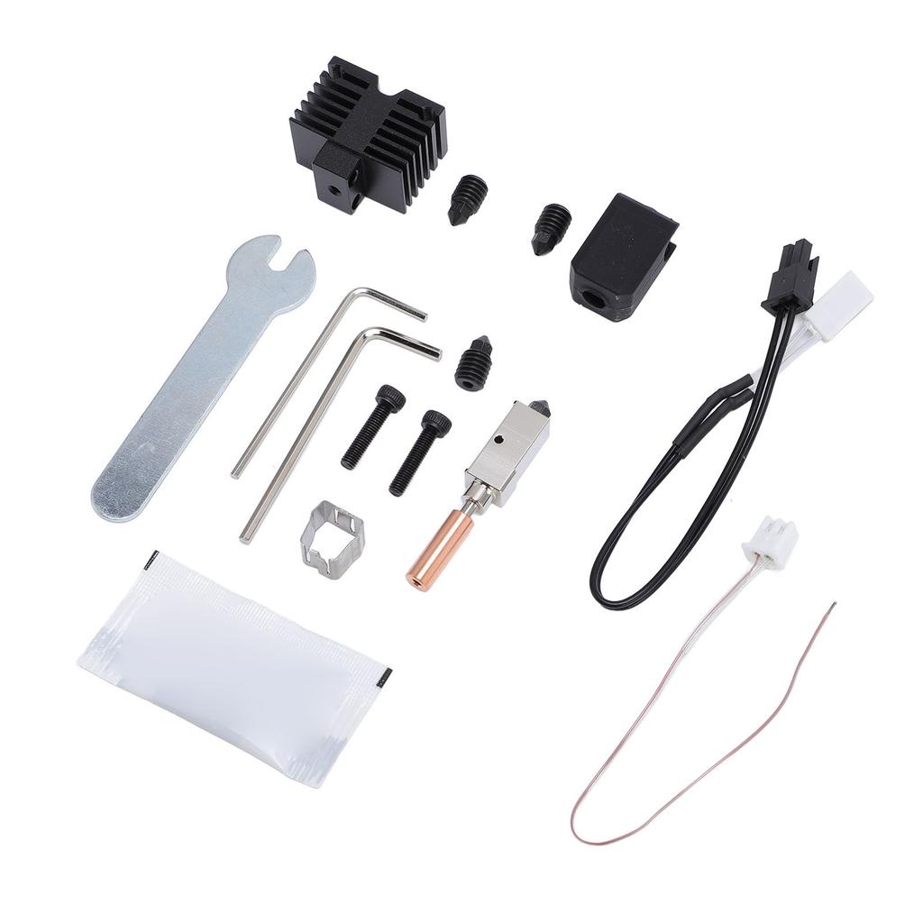 Hotend Kit 0.4mm 0.6mm 0.8mm Hardened Steel Nozzle 3D Printer Hotend Kit for QIDI XPlus3