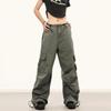 Women's Retro Paratrooper Pocket Overalls: Trendy, Loose, Wide-Leg Casual Pants