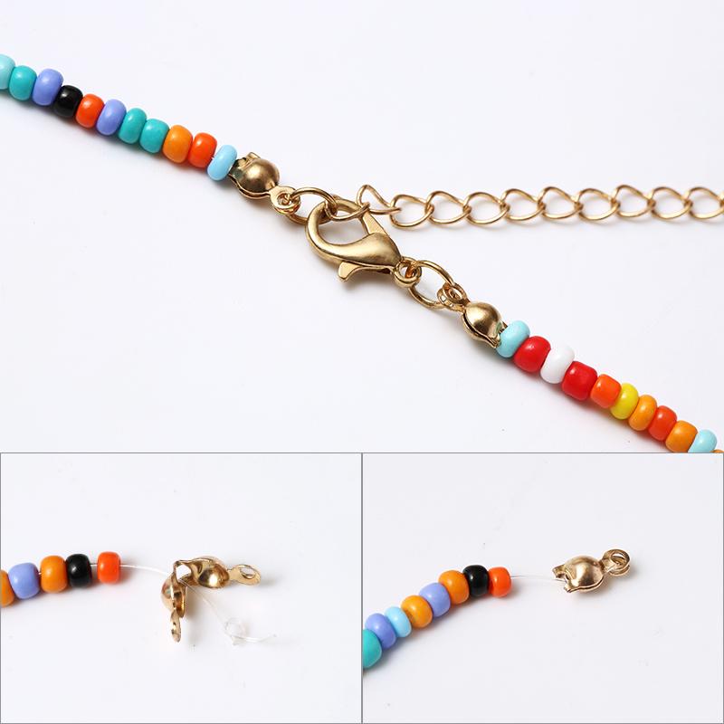 200pcs/lot Connector Clasps Fitting 4*8mm Ball Chain End Crimp Beads Caps Findings For Jewelry Making Accessories Supplies DIY