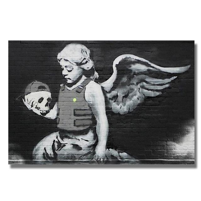 

Абстрактний Плакат Бенксі Графіті Поп Настінне мистецтво Картини на полотні Плакати Друк Настінні картини для декору ресторану у вітальні 40*60cm