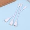 3Pcs Fluorescent Lamp Power Cord Cable T5 Plug Wire Cord Led 2 Hole Docking Cable Bracket Light Male Female Connect Cable
