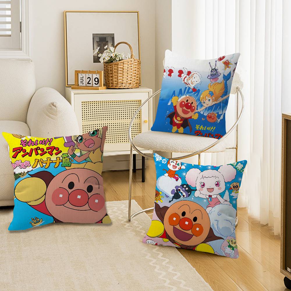 Cartoon Cute Fashion AAnpanman Stitch Lucky Dragon Pillow Cover Sofa Cushion Cover Home Room Decoration Children Gift