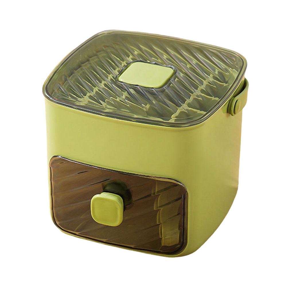 

Ice Cubes Tray with Lid and Bin Ice Mold Ice Maker for Drinks Whiskey Beer Cocktail Coffee зелений