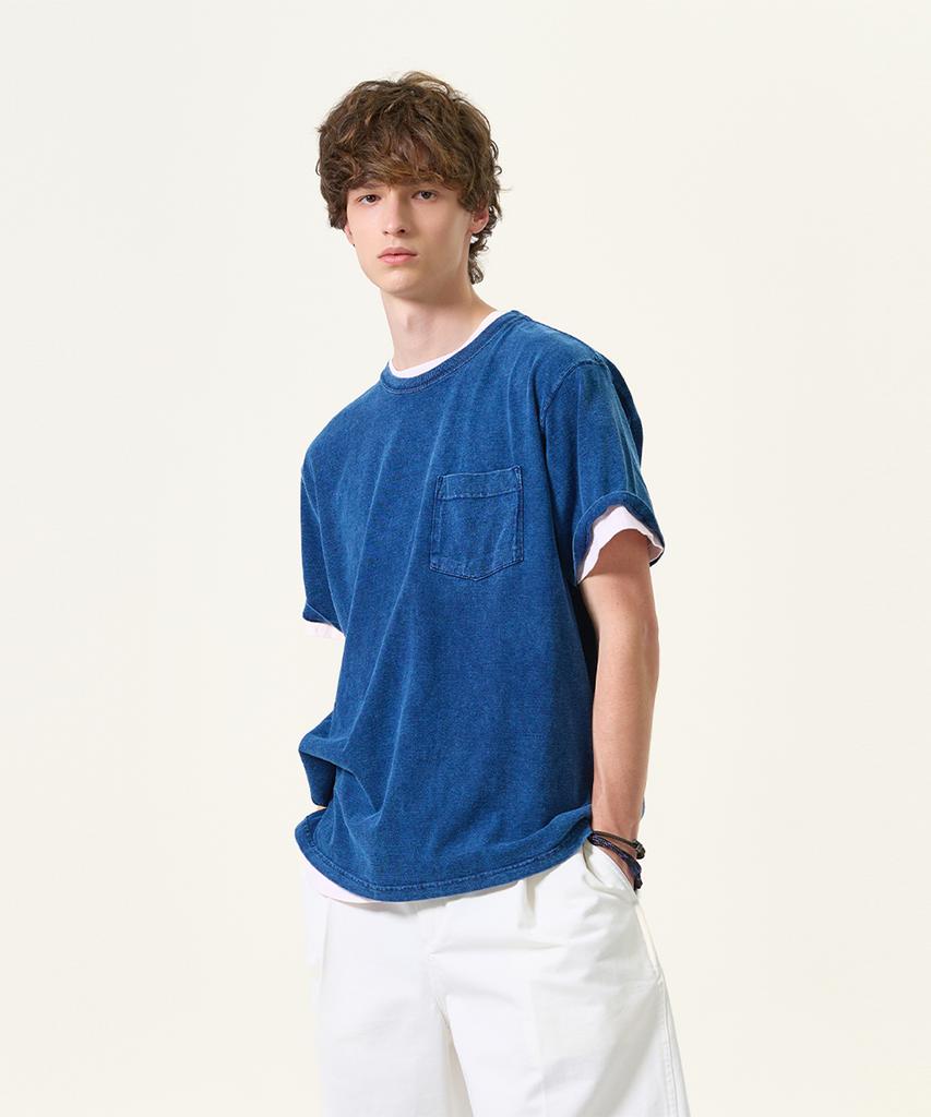 Guson Indigo-Dyed Short-Sleeve T-Shirt Collection