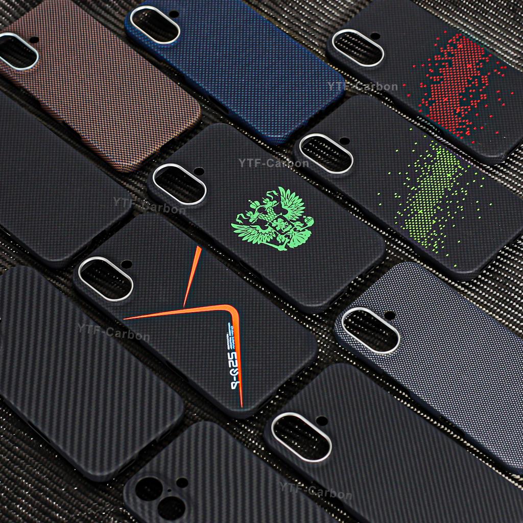 YTF-Carbon Magnetische Hülle Für iPhone 17 17Pro Aramid Carbonfaser Hülle Für Magsafe 17ProMax 17Air Hülle Handy Zubehör