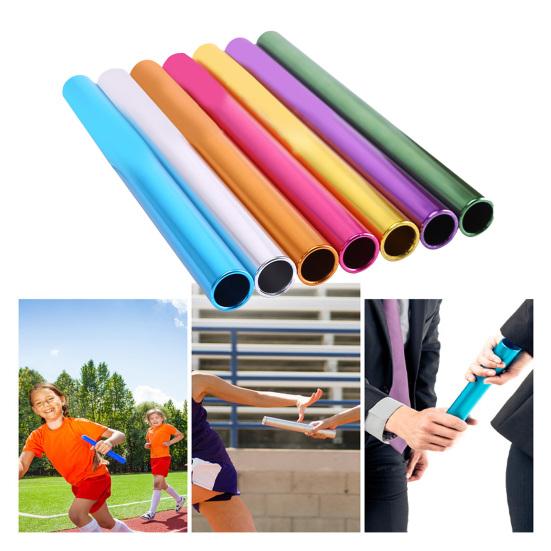 2.7cm Relay Batons Electroplating Multiuse Aluminum Alloy Sprinting Competition Transfer Batons Track Field