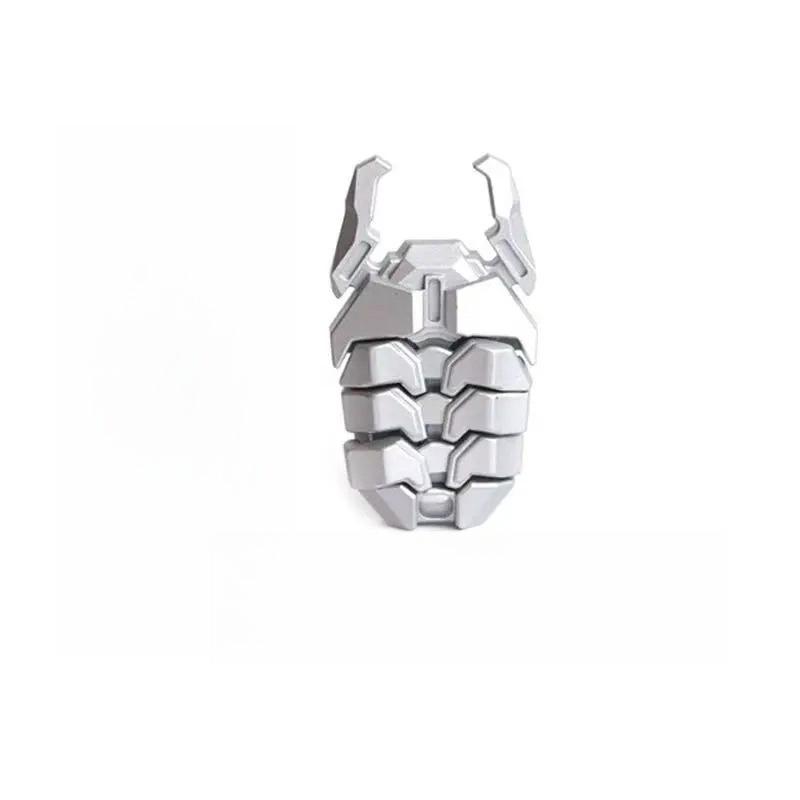 

Beetle EDC Metal Clicker Seesaw Magnetic Push Card Fidget Mechanical Slider Pushing Plate Haptic Coin Sensory Stress Relief Toy срібний