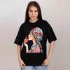 Western Style New Fashion Casual Loose Print Short Sleeve T-shirt Top Printed Loose T-shirt