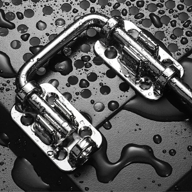 Heavy Duty Door Lock Bracket 180 Degree Rotation Waterproof Surfaces Steel Gate Latches Uprgades for Indoor Outdoor Use